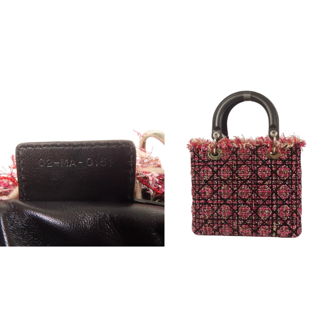 Authentic Christian Dior CD Lady Dior Shoulder Bag 2-Way