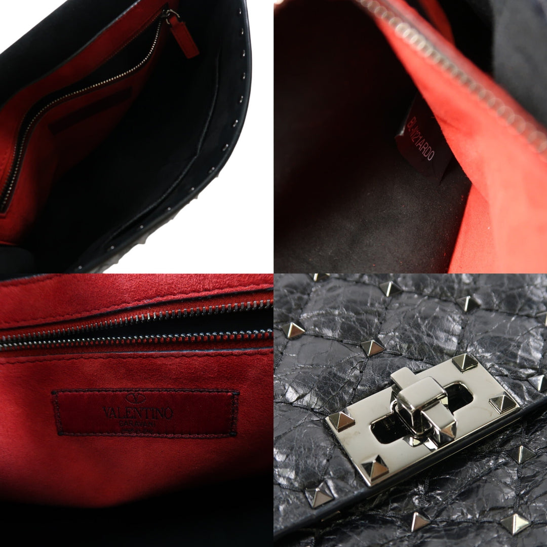 Valentino Gravani Rockstud Spike Shoulder Bag 2-Way